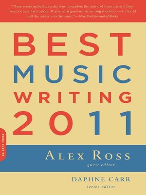 cover image of Best Music Writing 2011